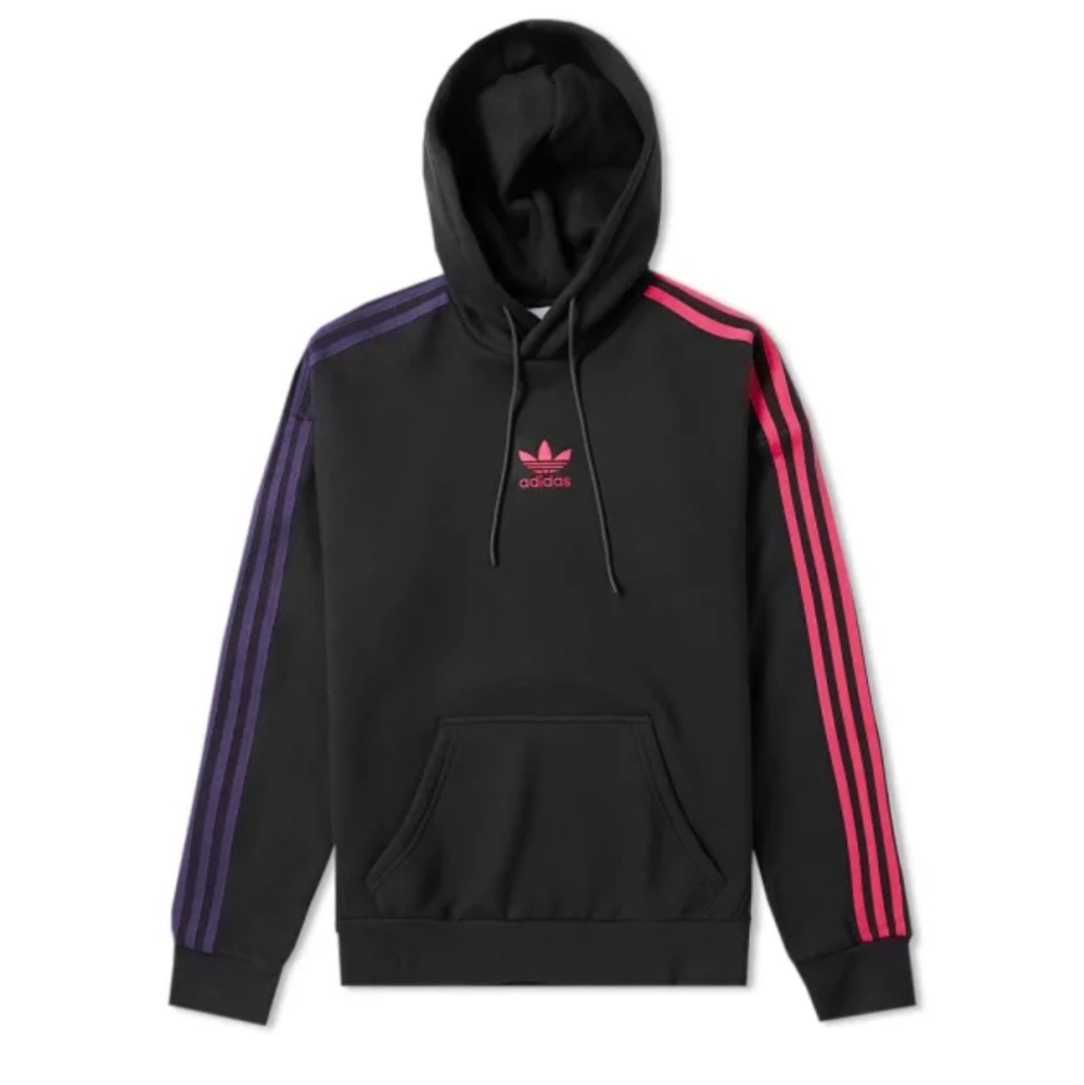 Adidas Sportive 3 Stripe Hoodie Medium